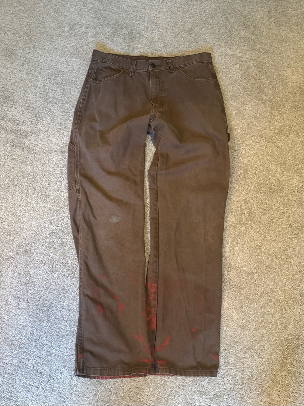 Dickies Paint-Stained Brown Carpenters